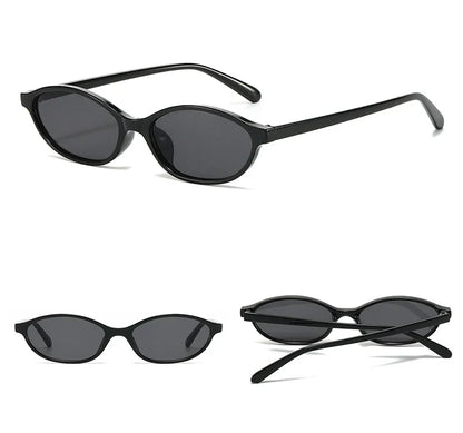 Sexy Small Oval Women's Sunglasses 2024 – New Fashion Black & Brown Summer Shades, Trendy Unique Eyewear for Men & Women