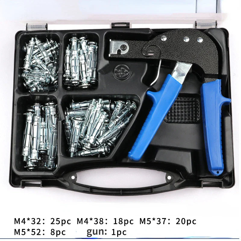 Hollow Wall Anchor Fixing Gun — Molly Bolt & Plasterboard Screw Installation Tool