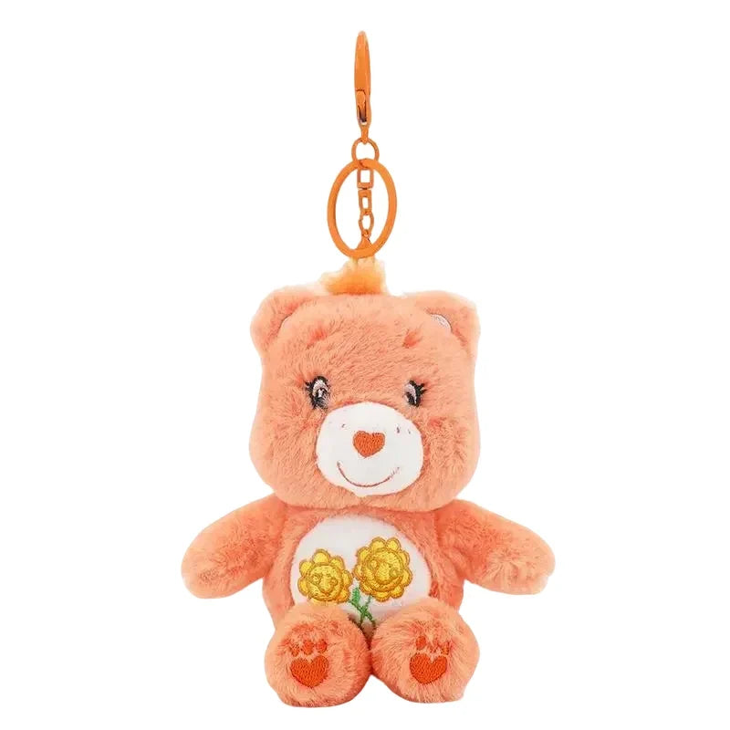 Care Bears Plush Keychain - 15cm Squeaky Bear Pendant for Backpack & Luggage Gift