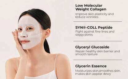 Deep Collagen Anti-Wrinkle Lifting Mask – Overnight Face Mask for Firming & Moisturizing (5 Pack)