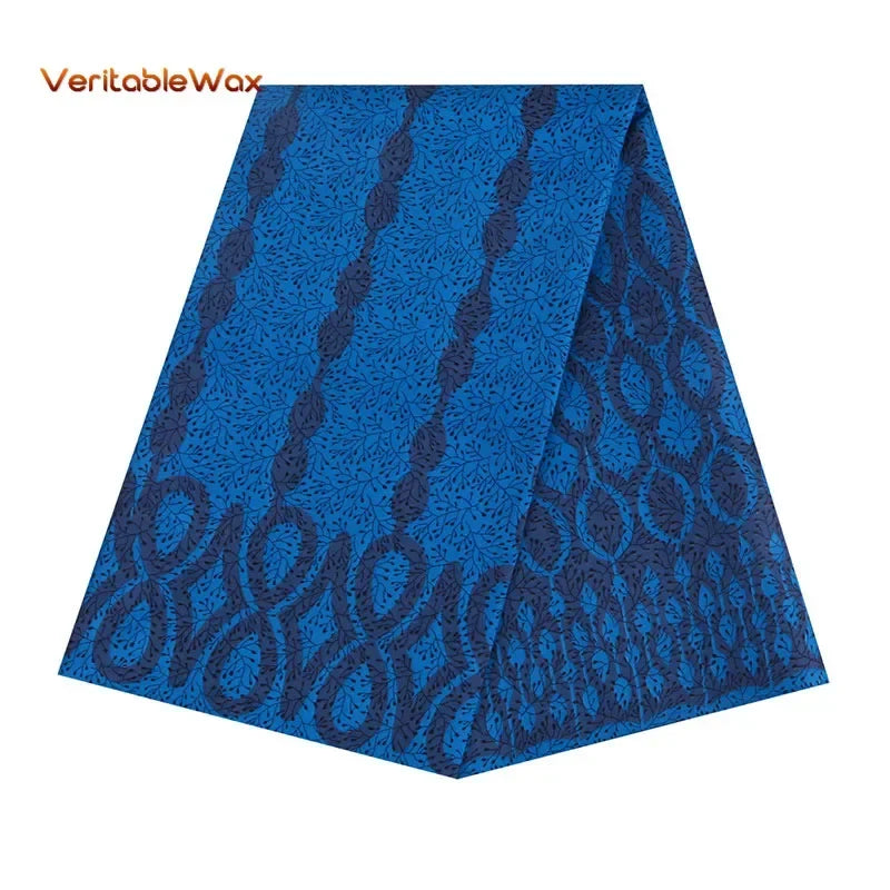 African Nigerian Batik Wax Print Fabric - High Quality Polyester Ankara Sewing Cloth A-7