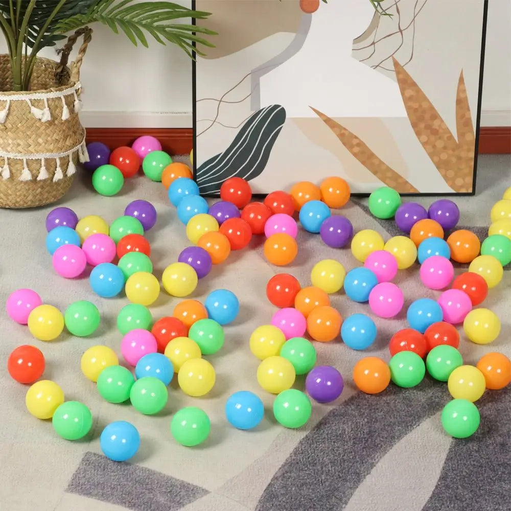 100PCS Colorful Soft Outdoor Water Balls – Pool & Ocean Wave Balls for Kids, Baby Toys, Eco-Friendly Stress Relief Air Balloons