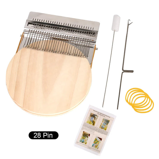 Hand Tapestry Wood Loom - Small Darning Weaving Frame Tool for Clothes, Jeans Repair & Knitting Crafts