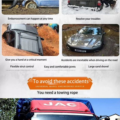 10T Car Tow Rope - 4M 5M 7M Heavy Duty Trailer & Off-Road Vehicle Rescue Strap