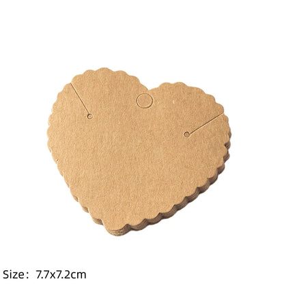 50pcs Earring Display Cards — Cardboard Jewelry Holder for DIY, Small Business, Organizer & Packaging Supplies