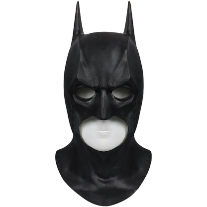 Cafele 2022 Batman Cosplay Costume for Men – Bruce Wayne Halloween Outfit with Black Latex Masquerade Mask