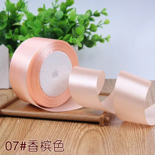 Silk Satin Ribbon Roll - 22M Craft Ribbon for DIY Bows Gift Wrapping Wedding Party Decorations in 6mm to 50mm Sizes