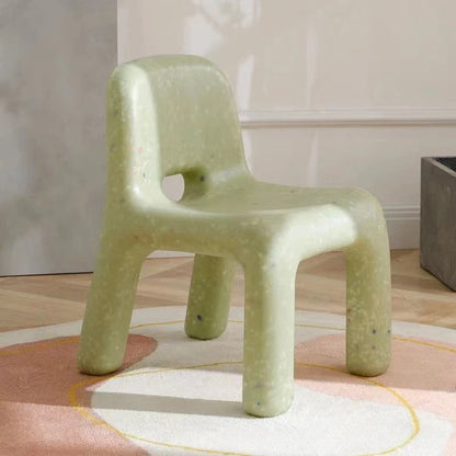 Nordic Style Mini Chairs Set - 8PCS Plastic Chairs with Backrest for Bedroom, Living Room and Dorm Decor