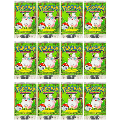 Pokémon Booster Packs Base Fossil Jungle - 11 Cards Per Pack & 36 Pack Booster Box Proxy Game Cards Collection