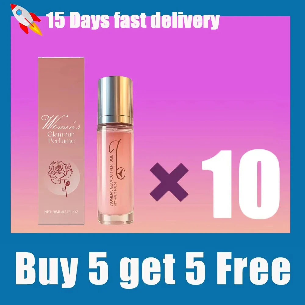 Women’s Rose Perfume Rollerball - Portable Long-Lasting Fresh Floral Fragrance for Daily Wear & Gift