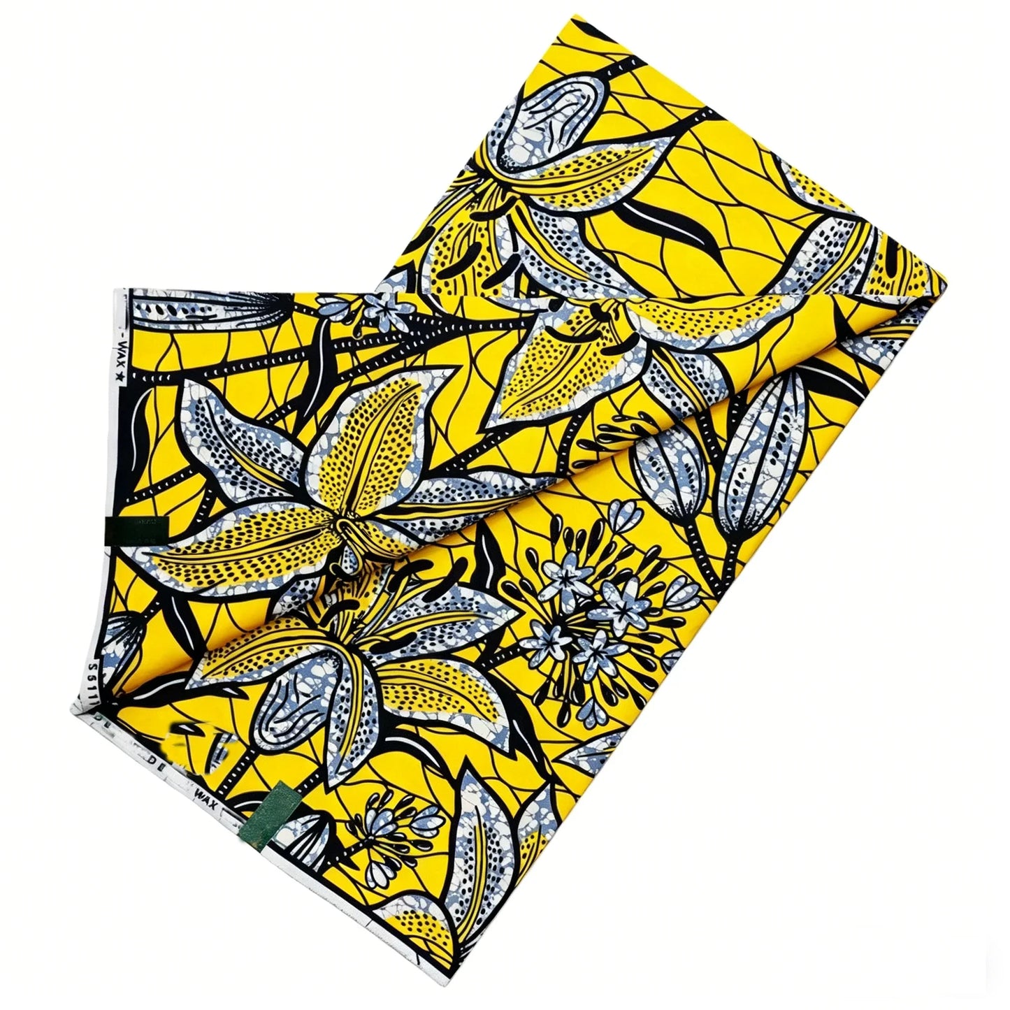 African Ankara Wax Print Fabric - 100% Cotton Batik Material for Sewing & Wholesale 6 Yards