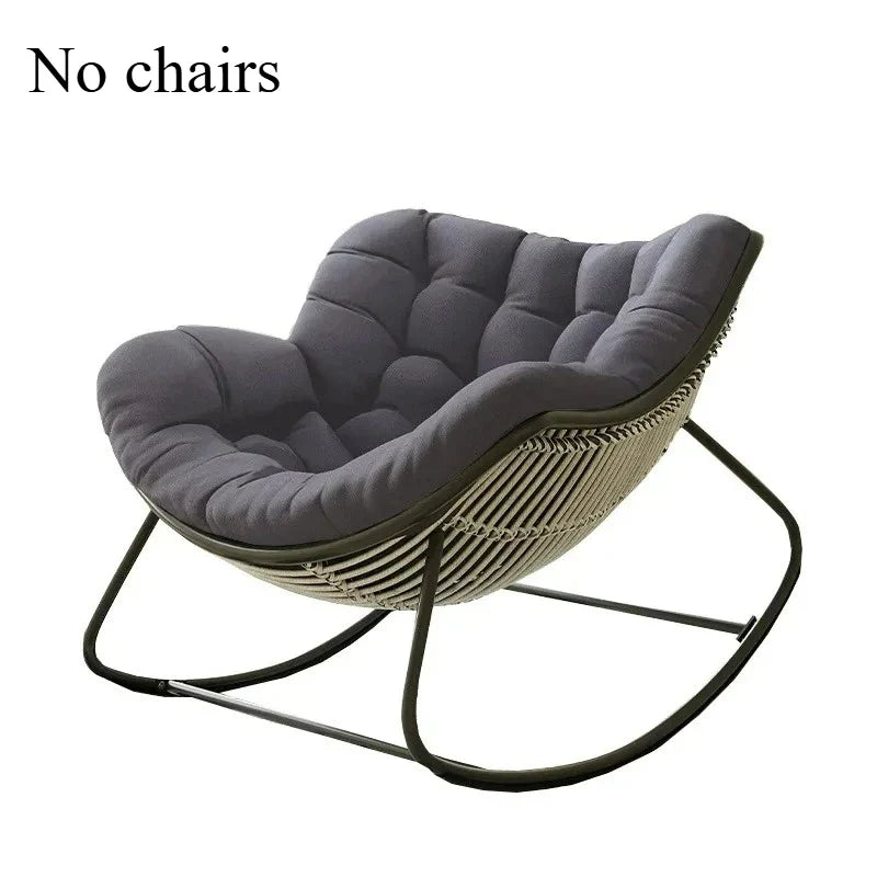 Lazy Rocking Chair Cushion - Soft Single Seat Sofa Pad for Indoor Outdoor Balcony & Hanging Basket Comfort