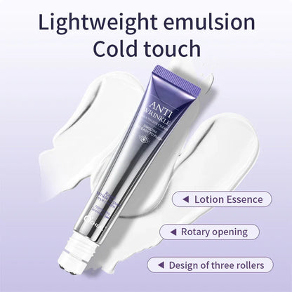 O'CHEAL Anti-Wrinkle Eye Cream Roller – Dark Circle & Puffiness Reducer with Hyaluronic Acid for Anti-Aging Skin Care