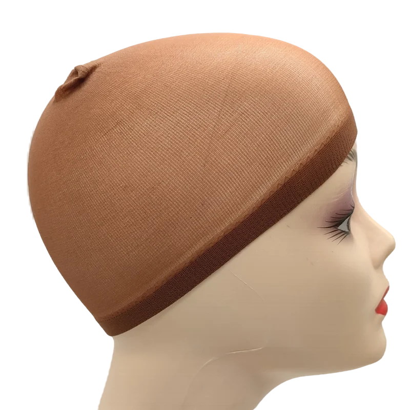 2PCS Stretch Mesh Wig Caps – Black & Brown Stocking Wig Cap for Weave, Hair Nets for Making Wigs