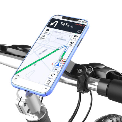 Quad Lock Motorcycle & Bike Phone Holder – 360° Rotatable Stand, Navigation Support, Secure Bracket for Bicycle