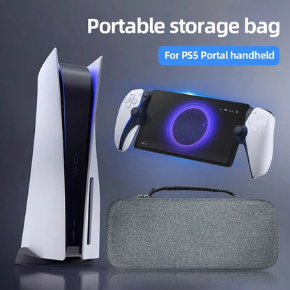 EVA Hard Carrying Case for Sony PS5 and PlayStation Portal – Shockproof Protective Cover, Portable Storage Bag for PS Portal