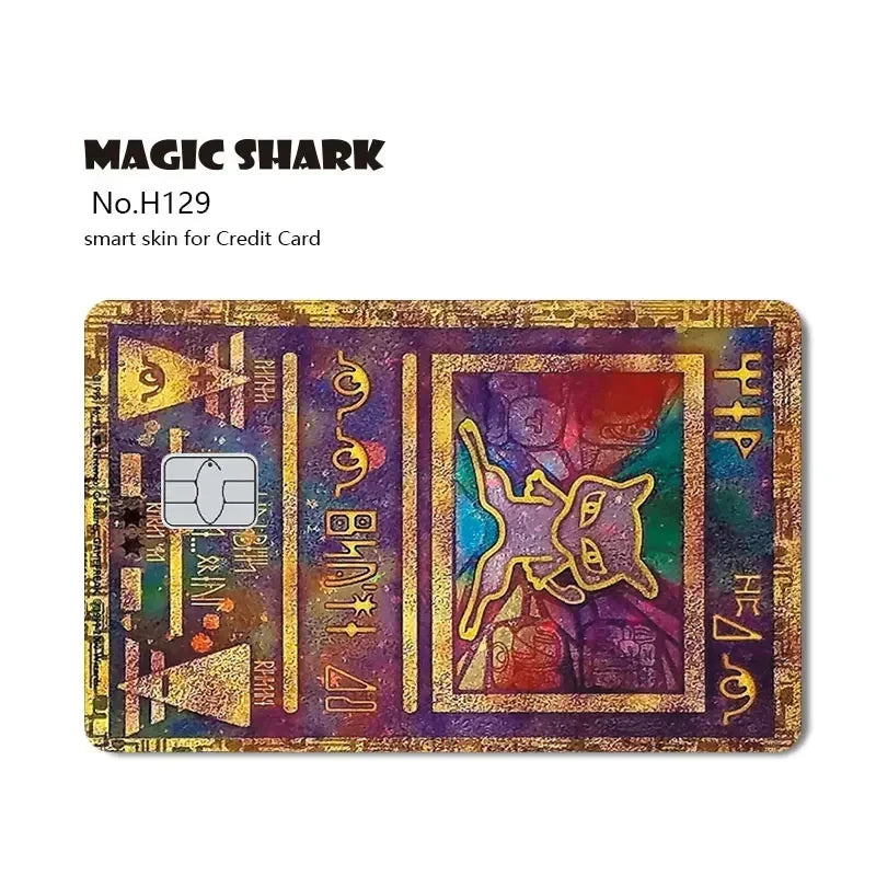 Magic Shark Holographic Laser Skin - Evil FBI Money Credit Bank Card Sticker Cover No Fade Protective Film
