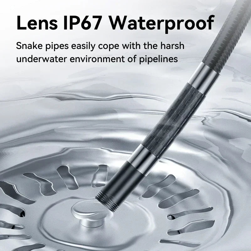 360° Articulating Borescope Camera - LED Endoscope Inspection Tool for Android & iOS Phones