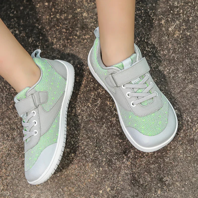 Kids Barefoot Sneakers - Wide Toe Natural Foot Shape Shoes For Boys & Girls Toddlers and Big Kids