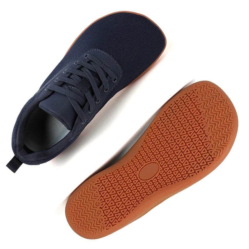 Men's Minimalist Barefoot Sneakers - Unisex Zero Drop Wide Sole Casual Shoes For Natural Comfort & Relaxation