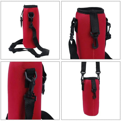 1000ML Neoprene Insulated Bottle Cooler Sleeve - Portable Carrying Case for Camping, Hiking & Sports Water Bottles