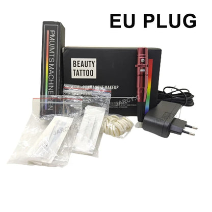 Permanent Makeup Tattoo Pen Machine - Eyebrow and Lip Microblading Tattoo Gun for PMU Beginners