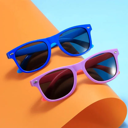 Children’s Color Matching Sunglasses – UV Resistant Summer Sun Shades for Boys & Girls