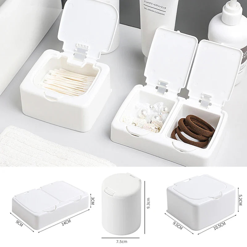 Pop-Up Small Card Storage Box | Desktop Organizer with Classification Drawer | Dustproof Photocard Holder and Jewelry Container