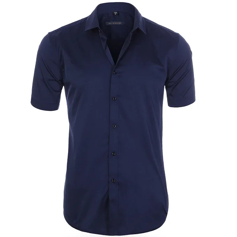 Men’s Slim Fit Dress Shirt - Long Sleeve Business Casual Formal Shirt for Spring Office & Elegant Wear