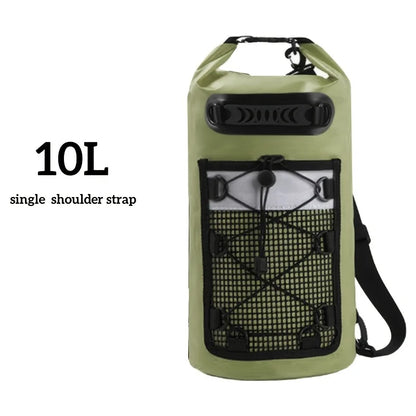 Waterproof Dry Bag Backpack 10L/20L – PVC Swimming Pack for Kayaking, Trekking, Boating, Surfing & Outdoor Use