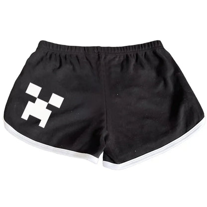 Harajuku Letter Print Y2K Shorts — Punk, Goth, Hiphop, Vintage Streetwear Half Pants for Women