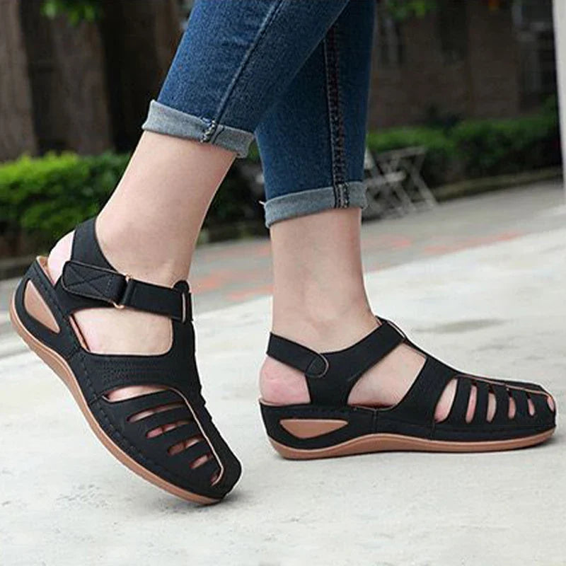 Women's Bohemian Wedge Sandals - Elegant Summer Gladiator Shoes with Heels