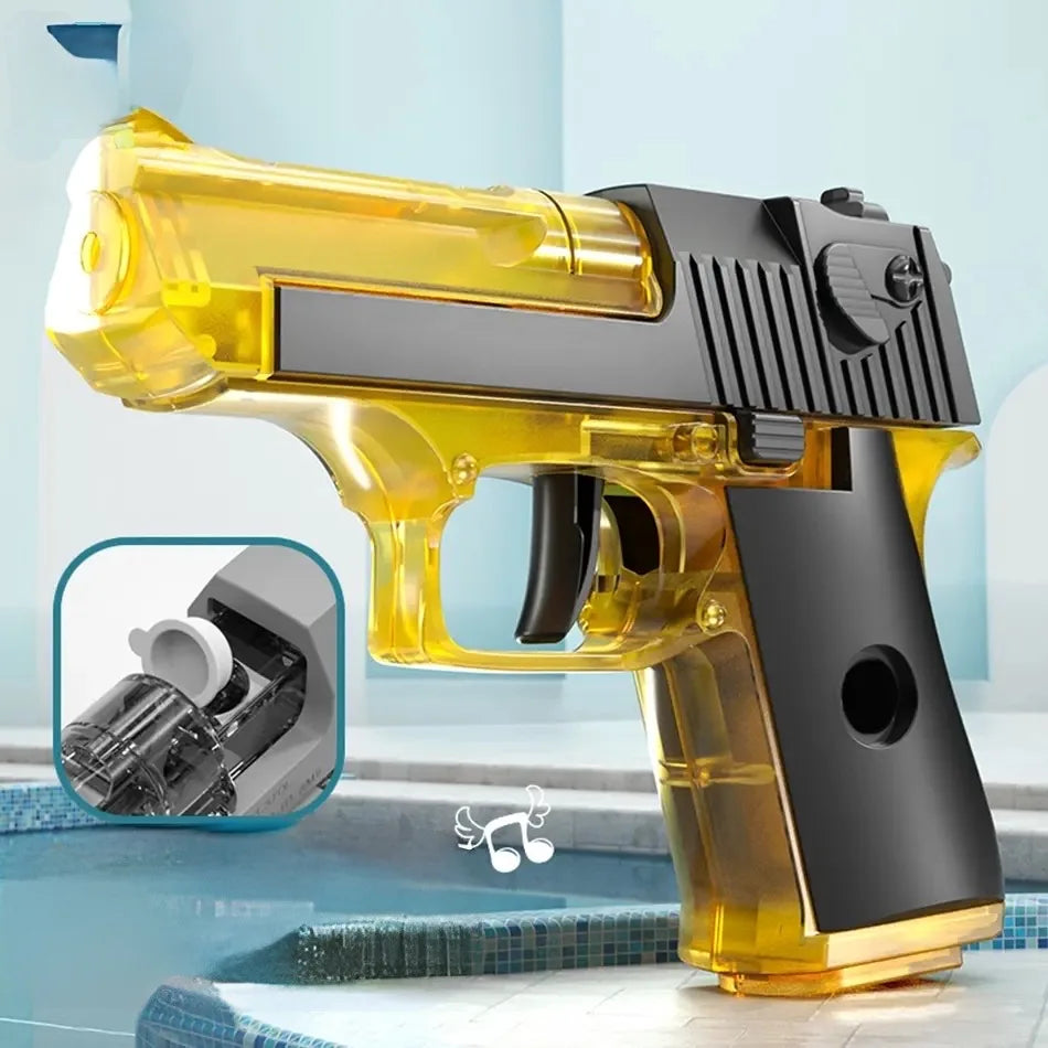 Summer Water Gun - High-Pressure Non-Electric Automatic Water Pistol Beach Toy for Kids