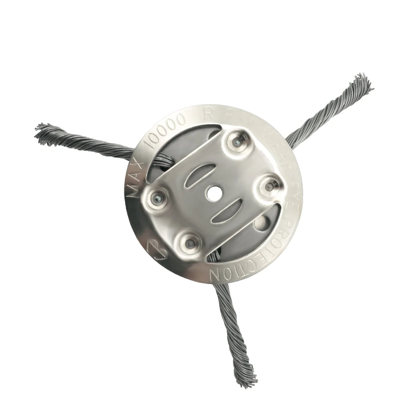 LUSQI Steel Wire Wheel Grass Trimmer Head – 6/8/9 Inch Universal Brush Cutter Attachment for Weed, Moss & Rust Removal for Straight Shaft Trimmers