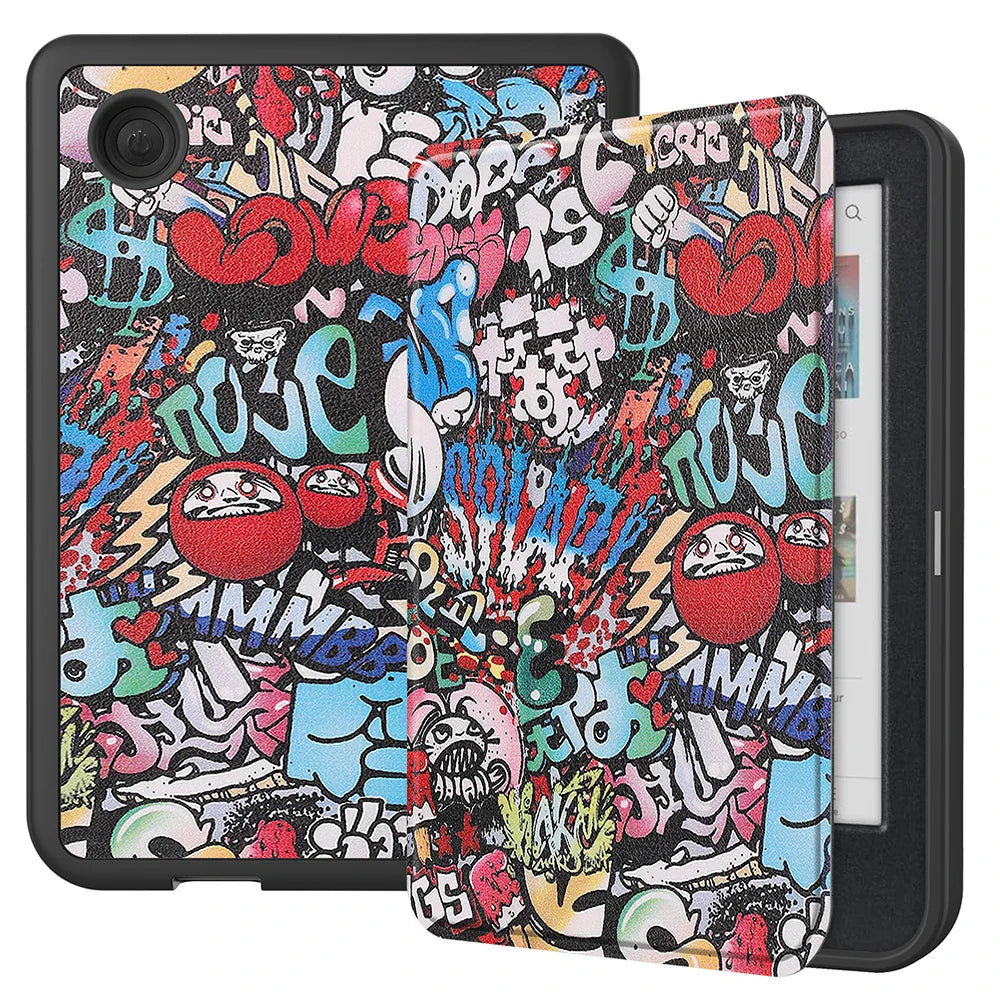Smart Case for Kobo Clara Colour/BW/2E – Multi-Folding Stand, Magnetic Cover, Soft Back, Auto Sleep/Wake