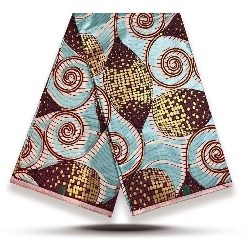100% Cotton African Wax Print Fabric - High Quality Ankara Fabric 6 Yards