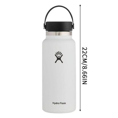 New 32oz Stainless Steel Insulated Water Cup – Leak-Proof Office Mug with Handle & Soft Cover