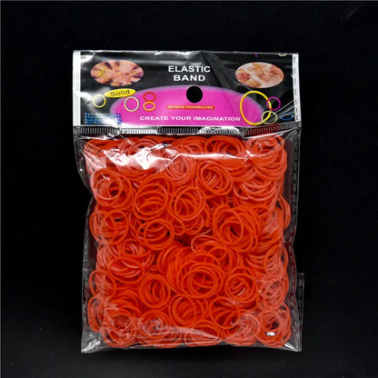 600 Colorful Rubber Loom Bands – DIY Elastic Bracelet Kit for Kids & Women Crafting