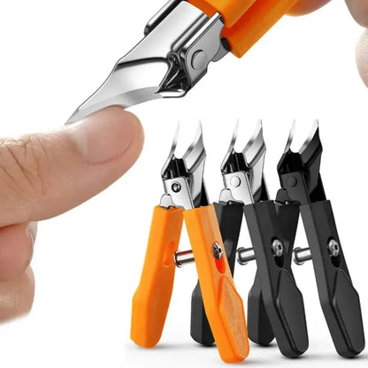 25° Slant Edge Nail Clipper - Stainless Steel Professional Ingrown Toenail Trimmer with Wide Opening Eagle Beak Design
