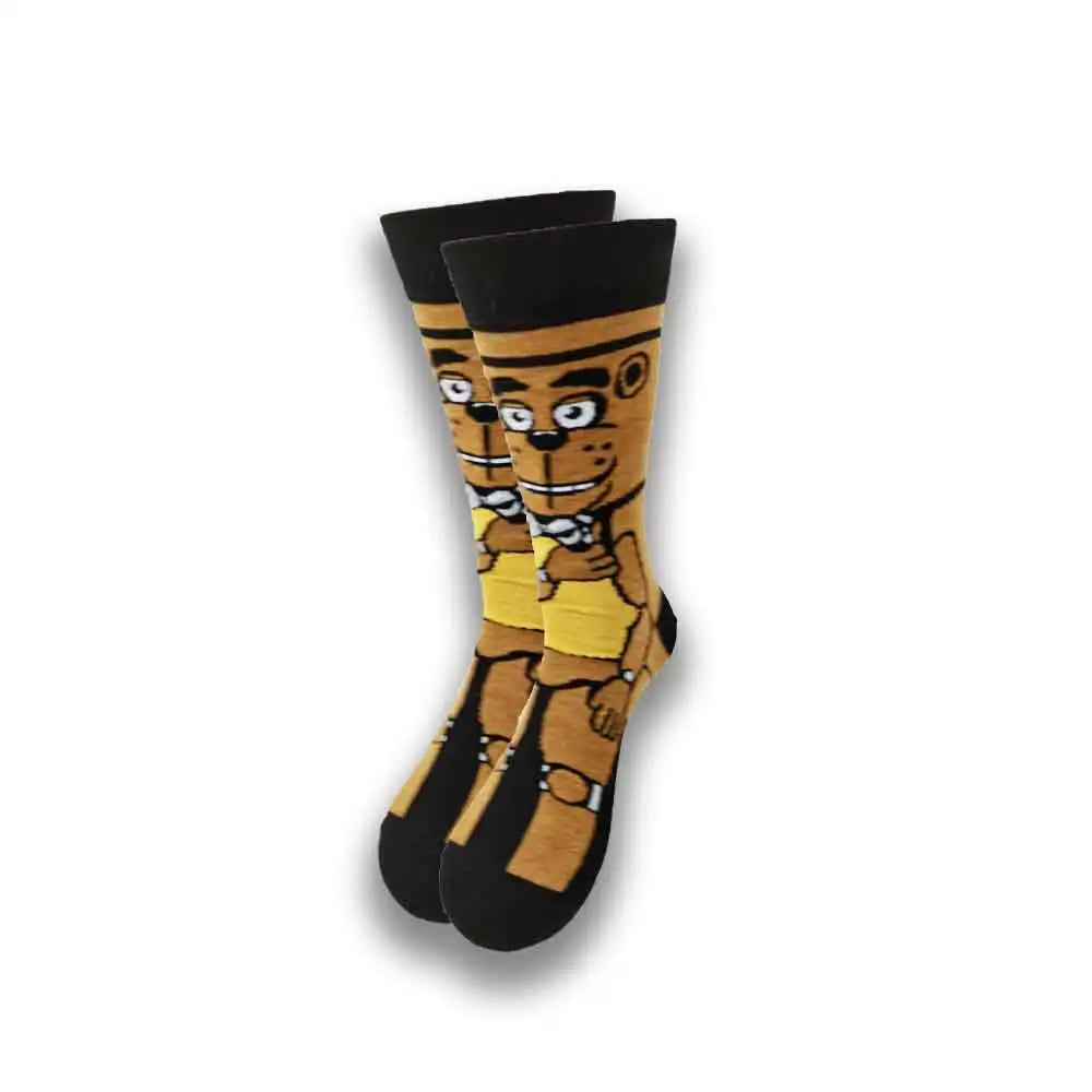 Cartoon Animation Fashion Socks for Men & Women – Autumn Winter Street Style Trendy Casual Combed Cotton Socks