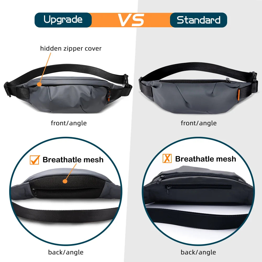 HK Multifunctional Waist Bag for Men – Belt Bag, Waist Pack, Outdoor Travel Sports Pouch, Fashionable Fanny Pack for Men & Women