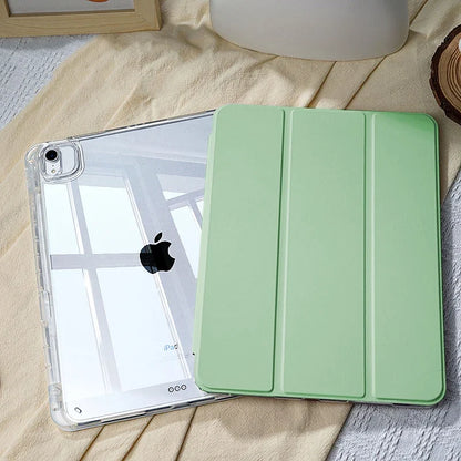 iPad Protective Case - 2025 Air 11 M3 M4 Pro 11 Inch Cover with Apple Pencil Holder for iPad 10th 9th Generation
