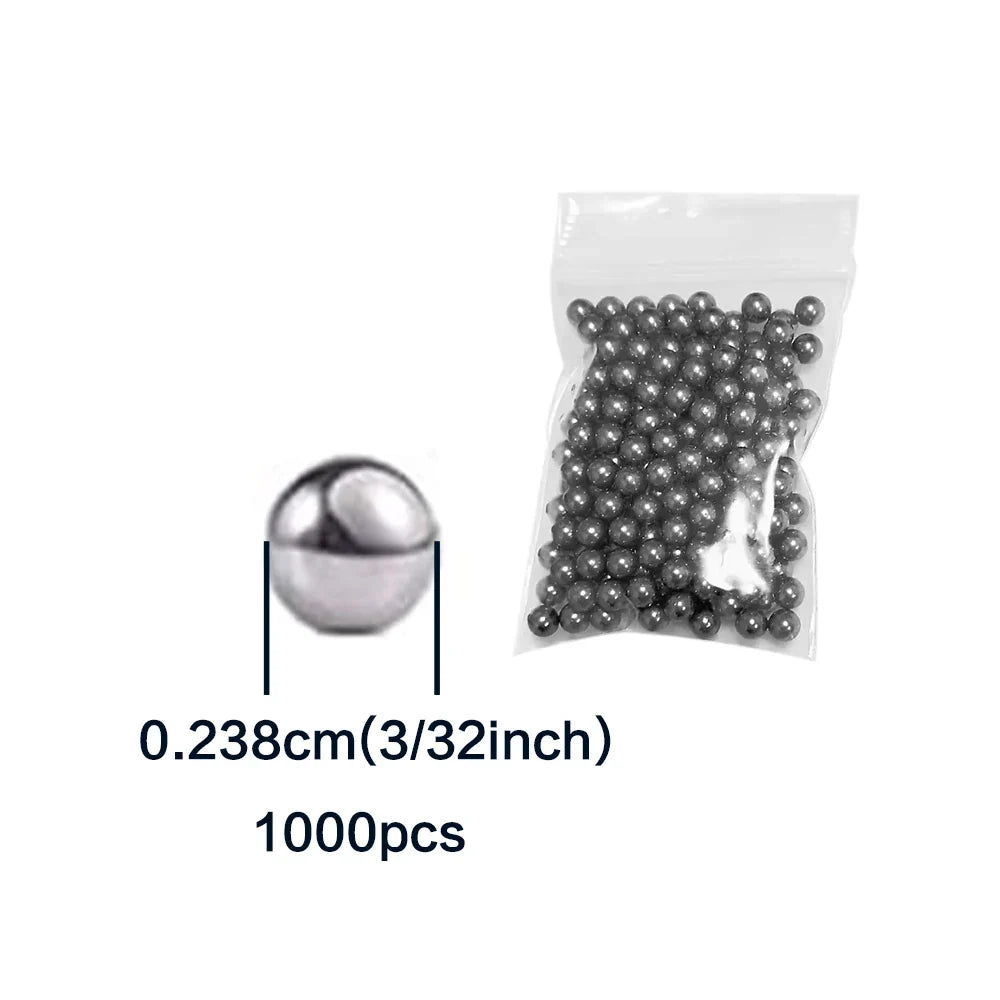 200-1000Pcs Precision Chrome Steel Bearing Balls - Assorted SAE Sizes 1/4" to 3/32" for Bicycle Repair & Mechanical Parts