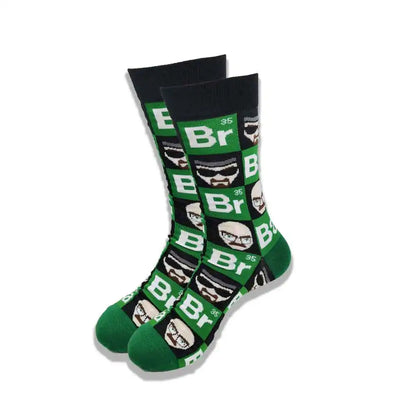 Spring and Autumn Cartoon Movie Character Socks for Men & Women – Funny Fashion High Quality Crew Tube Socks, Unisex Casual Cotton Socks
