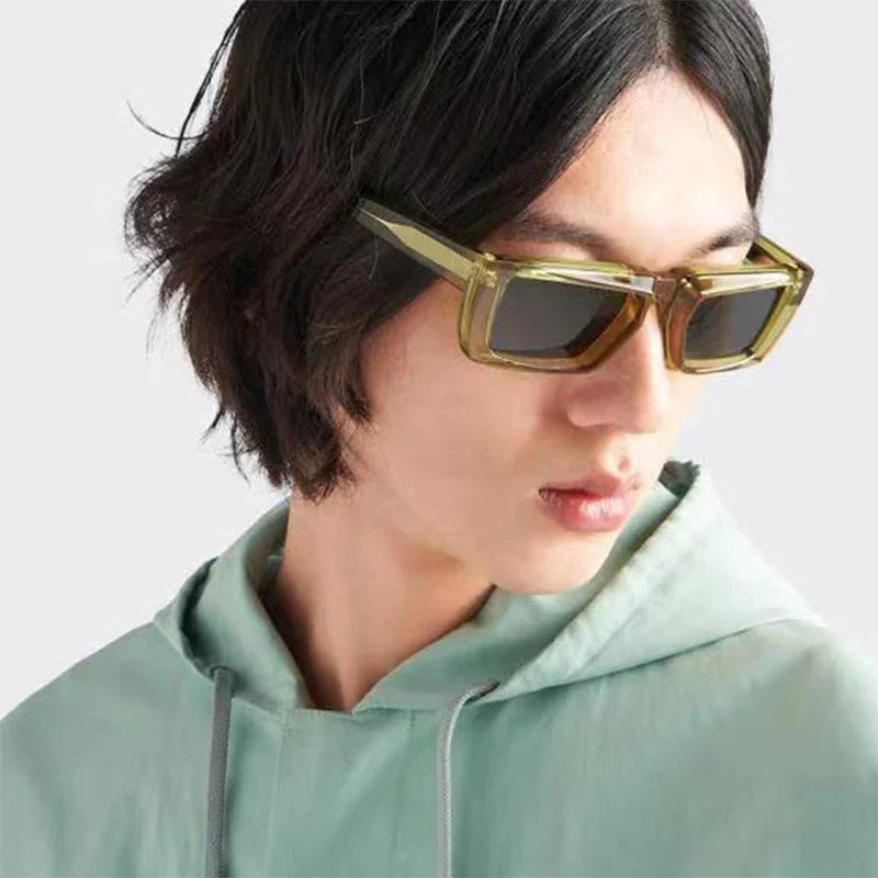 New Y2K Square Sunglasses for Men & Women – Trendy UV400 Designer Shades Eyewear