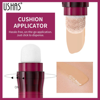 USHAS Sponge Head Concealer – Black Circles, Tear Marks, Acne & Skin Imperfections Waterproof Foundation Makeup Eraser