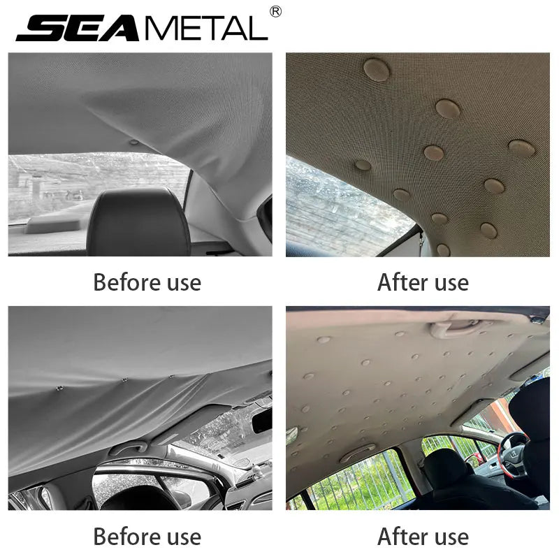 SEAMETAL 40PCS Car Headliner Repair Buckles Kit – Interior Roof Ceiling Fabric Retainer Rivets & Fixing Screws