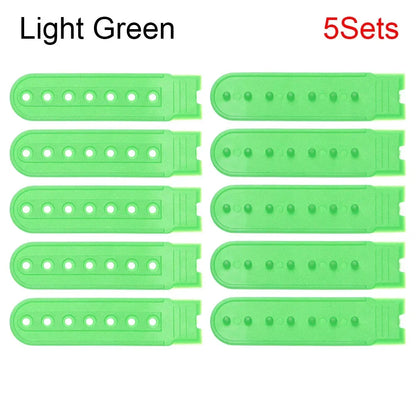 5 Sets Snapback Strap Replacement - 7 Hole Colorful Hat Repair Buckle Clips for Baseball Cap Accessories