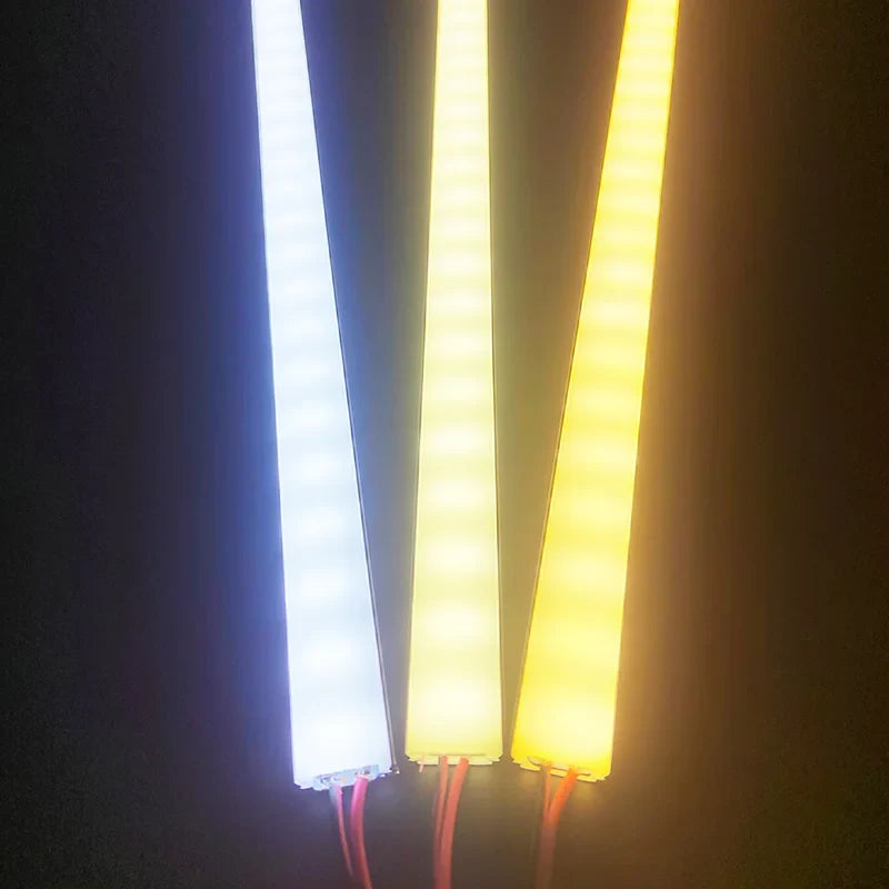 72LED Super Bright Light Bar - 50cm DC12V Aluminum Strip Lamp for Kitchen & Shelf Lighting