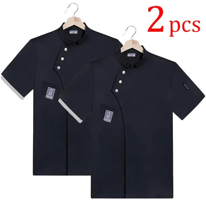 Catering Chef Work Shirt - Restaurant Kitchen Uniform T-Shirt for Cooks, Bakers & Hospitality Staff